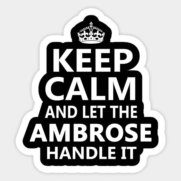 AMBROSE Sticker by dalyibbie